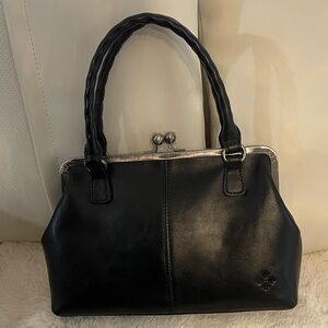 Patricia Nash Elegant Black Leather Handbag